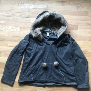 Alfani Intimates with Fur Lined Hood Size M